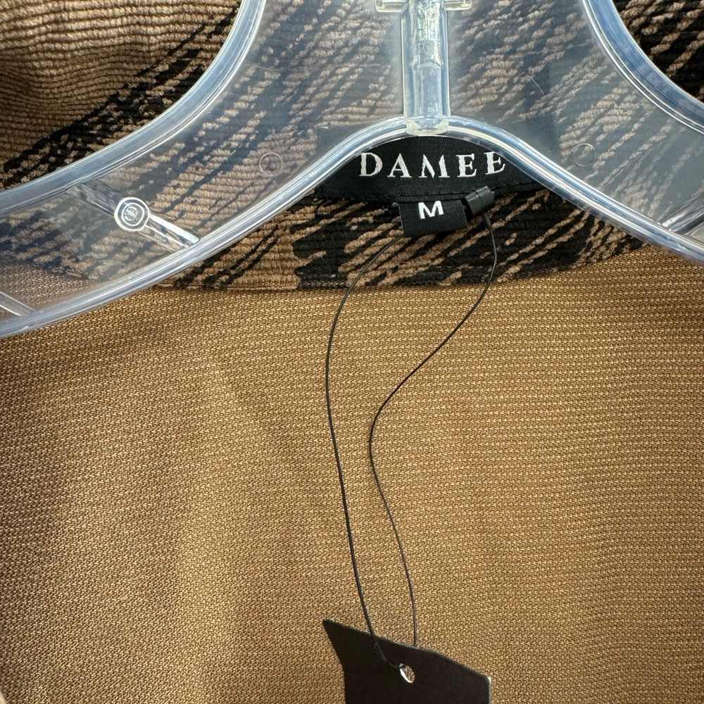 Damee Tan and Black‎ Women's Jacket Design NWT Medium - Picture 3 of 8